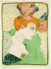 Mademoiselle Marcelle Lender, en buste by Henri de Toulouse-Lautrec, 1895, edition 1895, Colour lithograph on wove paper, sold Dec 2002