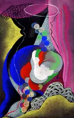 Früchtestillleben by Béla Kádár, Gouache, sold Dec 2002