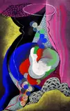 Béla Kádár, Früchtestillleben, Gouache