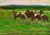 Otto Dill, Jockeys auf der Rennbahn