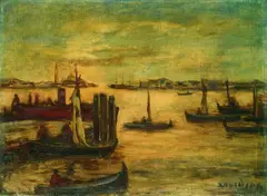 Willy Davidson, Venedig, Oil on canvas