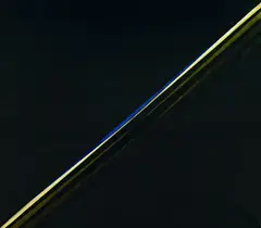 Schlitzbild diagonal by Lothar Quinte, 1966, Acrylic on canvas, sold Dec 2002