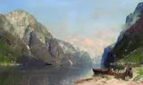 Georg Anton Rasmussen, Norwegische Fjordlandschaft