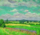 Ernst Wilhelm Eitner, Norddeutsche Sommerlandschaft, Oil on canvas
