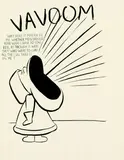VAVOOM by Raymond Pettibon, 1992, Brush and Indian ink drawing, sold Dec 2002