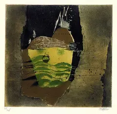 Johnny Friedlaender, Sept Paysages, 1973, Aquatint printed in colours