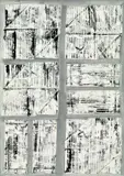 Herbert Zangs, Scheibenwischer-Reihung, 1958, Collage