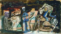 Walter Libuda, Der Sturz, 1986, Mixed media