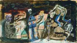 Walter Libuda, Der Sturz, 1986, Mixed media
