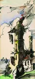 Zu Guardi by Horst Janssen, 1986, Pen and Indian ink drawing, sold Dec 2002