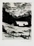 Lovis Corinth, Der Walchensee, 1920, Etching