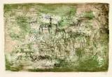Les Cerfs by Zao Wou-ki, 1952, Lithograph printed in colours, sold Dec 2002