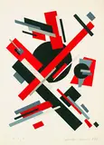Suprématisme I by Nadezda P. Khodossievitch Nadia - d.i. Leze, Lithograph printed in colours, sold Dec 2002