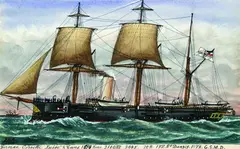 James Scott Maxwell, 12 Bll. Deutsche Kriegsschiffe, Watercolour