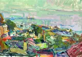 Albert Feser, Blankenese, Oil on canvas
