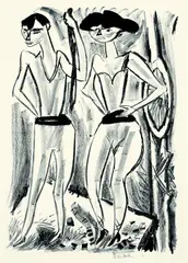 Willy Robert Huth, V. Kestner-Mappe "Artisten", 1923, Lithograph