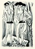 Willy Robert Huth, V. Kestner-Mappe "Artisten", 1923, Lithograph