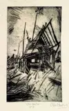 Otto Pankok, 2 Bll.: Der Neubau groß. Kleiner Neubau