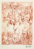 Georg Baselitz, Ohne Titel, 1967, Drypoint