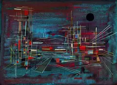 Ohne Titel by Francis Bott, Gouache, sold Dec 2002