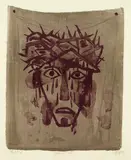 Otto Dix, Schweißtuch II (Mund geöffnet)
