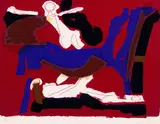Chevaux et Cavaliers VI by Marino Marini, 1972, Lithograph printed in colours, sold Dec 2002