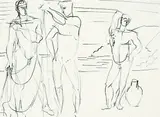 Werner Gilles, Drei Männer am Meer