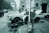 Michael Bogumil, Flat Tyre, N.Y. 1993, 1993, Gelatin silver print
