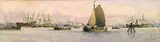 Im Hafen von Rotterdam by Marinus (d.i. M. Joh. Drulman) de Jongere, Watercolour, sold Dec 2002