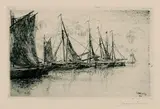 James Ensor, Kleine Boote, 1894, Etching