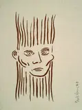 Keith Haring, Portrait von Joseph Beuys, 1986, Silkscreen