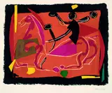 Chevaux et Cavaliers III by Marino Marini, 1972, Lithograph printed in colours, sold Dec 2002