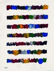 Herbert Zangs, 2 Bll. Ohne Titel, Monotype