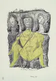 Gerhard Altenbourg, Von Erinnerung zu Erinnerung, ach Servilia, 1967, Lithograph printed in colours