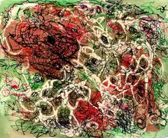 Rolf Cavael, Komposition, Mixed media