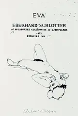 Eberhard Schlotter, 8 Bll. aus: Eva, 1975, Etching