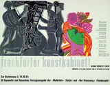 3 Bll. Plakate: Totentanz von Basel. Die Herzogin. Zur Buchmesse by HAP Grieshaber, 1966, Woodcut, sold Dec 2002