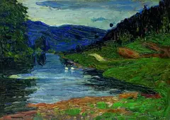 Wassily Kandinsky, Kallmünz, 1903, Oil