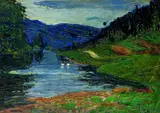Wassily Kandinsky, Kallmünz, 1903, Oil