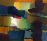 Fritz Winter, Kommendes Rot, 1965, Oil on canvas
