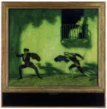 Duell by Franz von Stuck, 1914, Oil on panel, sold Dec 2002