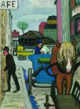 In Stockholm by Gabriele Münter, 1916, Oil on canvas, sold Dec 2002