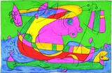 Ubu Roi by Joan Miró, 1966, Lithograph printed in colours, sold Dec 2002
