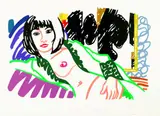 Tom Wesselmann, Monica in robe with Motherwell, 1994, Silkscreen printed in colours