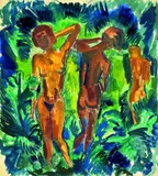 Fritz Schaefler, Weibliche Akte, 1923, Watercolour