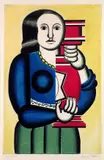 Jacques Villon, Femme à la Cruche, Aquatint printed in colours