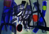 Fritz Winter, Unruhig, 1953, Oil