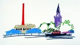 Tom Wesselmann, Thames scene with power station
