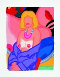 Tom Wesselmann, Claire sitting with robe half off