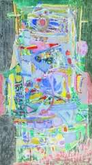 Reste eines farbigen Monuments by Heinz Trökes, 1956, Oil on canvas, sold Sep 2002